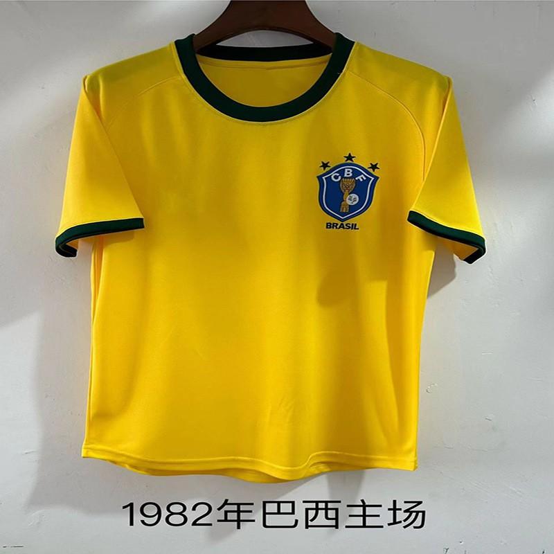 Retro Brazil National Team Soccer Jersey 1998 2002 Ronaldo 9 Vintage Football Shirt Unisex Adult Short Sleeve