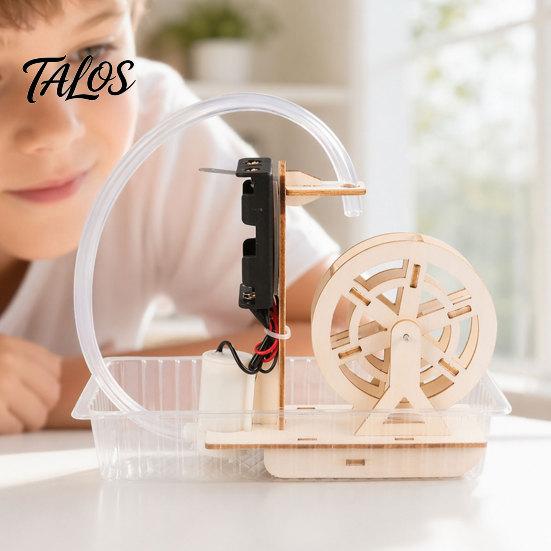 DIY Water Wheel Model, Handmade Water Wheel Craft, Water Wheel Building Educational STEM Toy, Physics Teaching Aid for Classroom