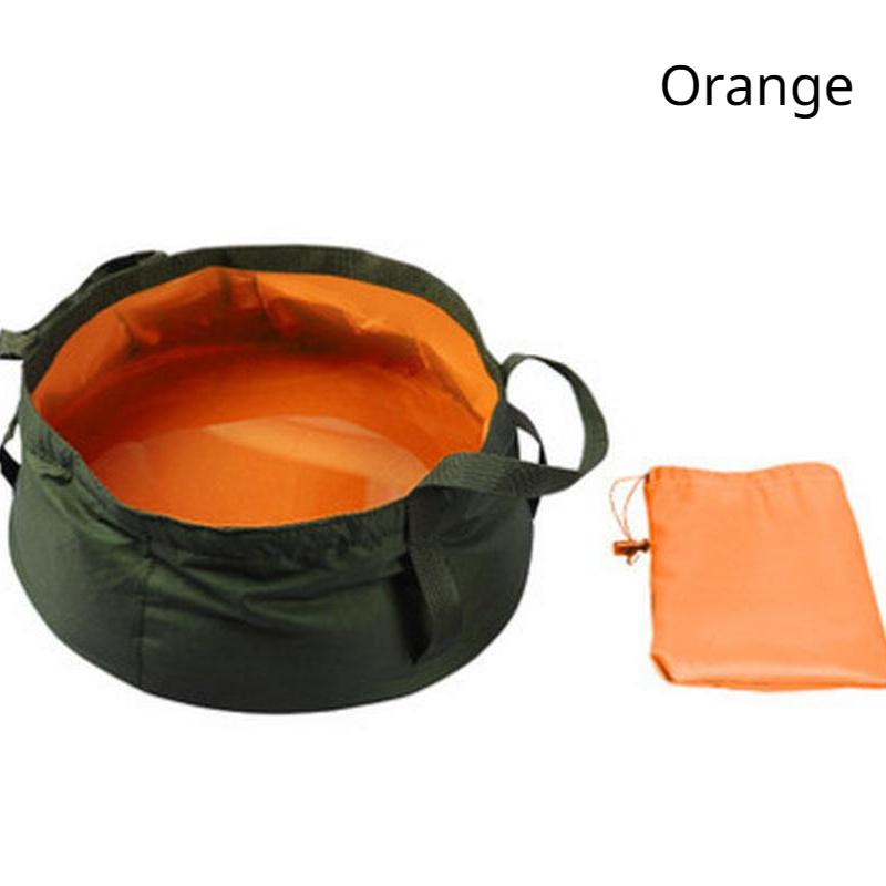 8,5L Bärbar Utomhusresor Vikbar Vikbar Camping Handfat Hink Skål Diskbänk Tvättpåse Vattenhink Ultralätt