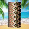 Bohemian Vintage Floral Geometric Ethnic Print Beach Towel Quick Dry Sandproof Large Towel for Summer Beach