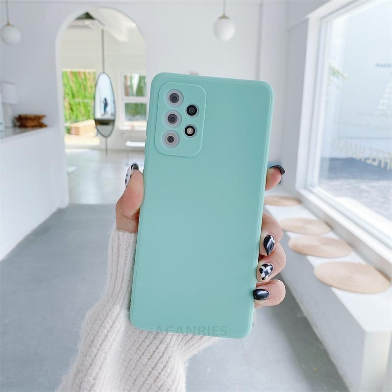 A 52 32 72 33 53 73 Liquid Silicone Case For Samsung Galaxy A32 A52 A72 A13 A23 A33 A53 A73 4g 5g A51 A71 Matte Soft Cover A52s