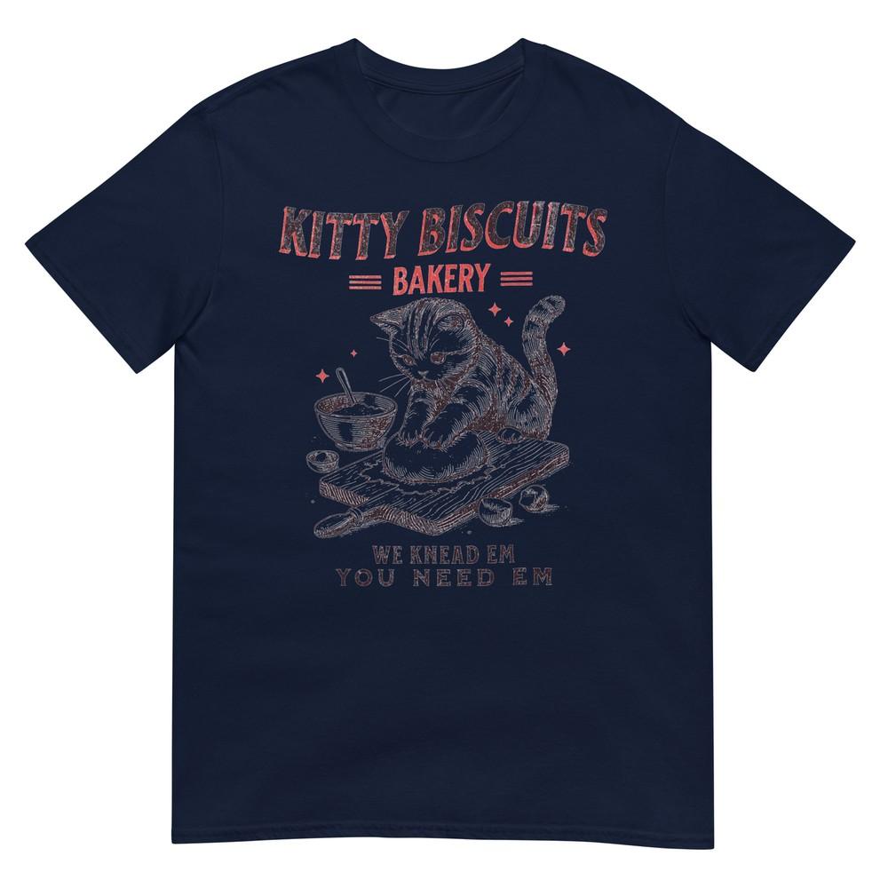 Kitty Biscuits We Knead Em You Need Em Cat Lover Baking Tshirt S