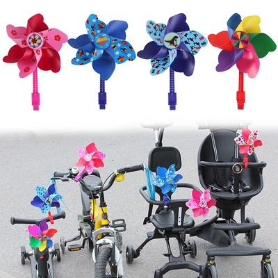 Pole Colorful Children Bicycle Windmill Scooter Decorative Bike Windmills Cartoon Pinwheel
