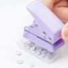 1PC mini single hole puncher DIY circular hole manual loose leaf paper 6mm punching machine student office stationery