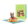 Merry Christmas 3D Greeting Card Creative PopUp Card 3D Forest Santa Reindeer Snowy Scenes Element 3D Postcard Holiday Supplies