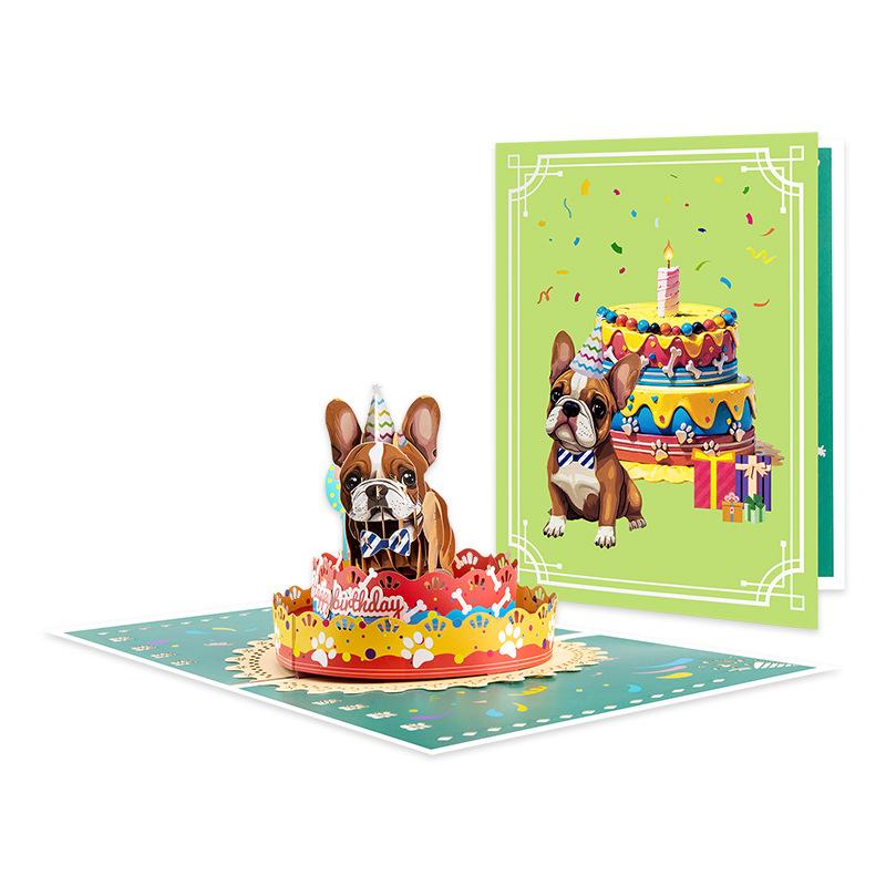 Merry Christmas 3D Greeting Card Creative PopUp Card 3D Forest Santa Reindeer Snowy Scenes Element 3D Postcard Holiday Supplies