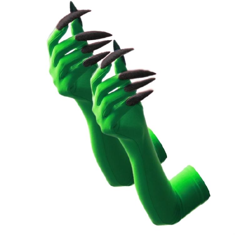 Lange Nägel Handschuhe Elastische Pfoten Armhandschuhe Für Punk Outfit Kostümpartys Abendveranstaltung Anzieh Zubehör Armschmuck