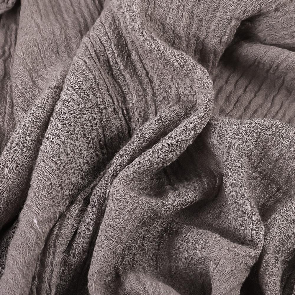 New Design Autumn Winter Women Warm Scarf Simple Solid Plain Linen Cotton Muslim Shawls Kerchief Wrap Head Hair Pashmina Stoles