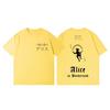 TV-Serie Alice in Borderland Print T-Shirt Hohe Qualität Mode Übergroße T-Shirts Herren Damen Lässig Baumwolle Kurzarm T-Shirt