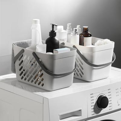 Portable Bathing Basket High-Density Plastic Shower Basket with Moisture-Proof Hollow Bathroom Kitchen Organization