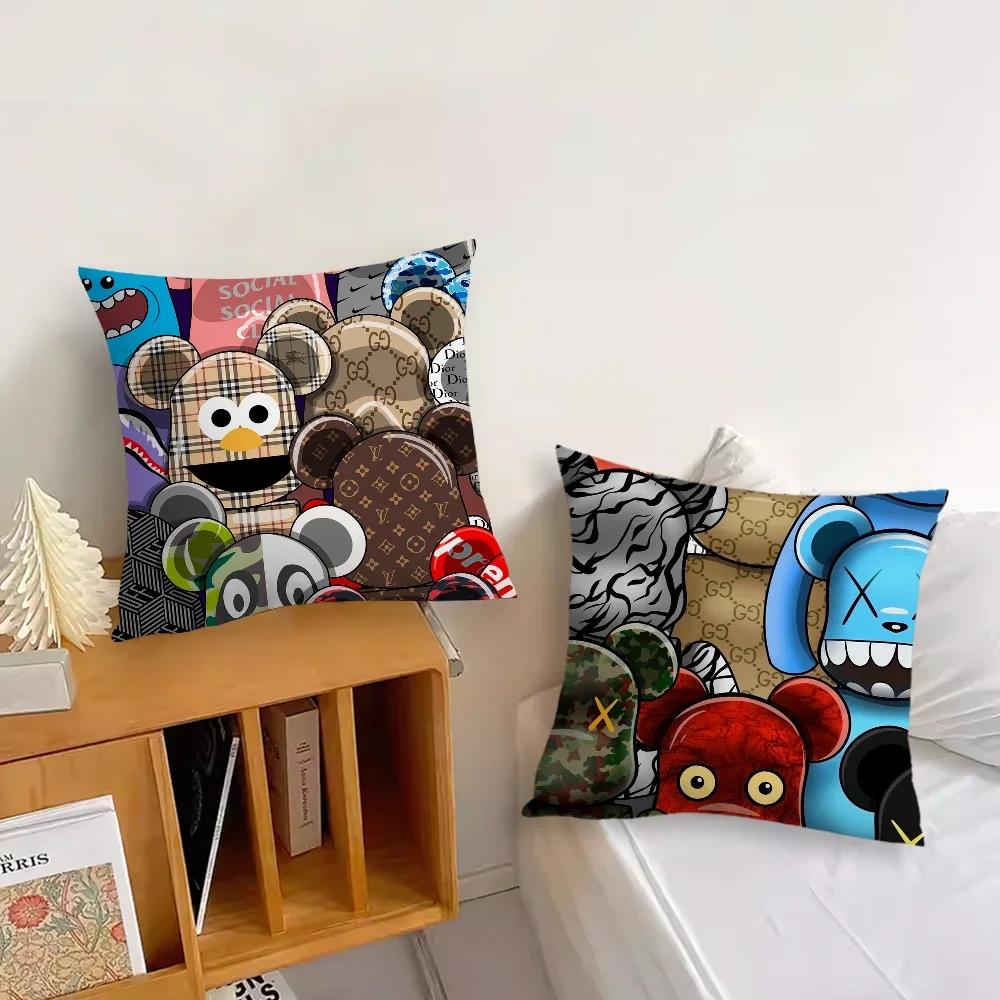 Süßes Mode B-Bearbricks-S Coole Kissenhülle Wohnzimmer Kopfteil Schlafzimmer Büro Kissen Kissen Sofa Nickerchen Zeit Kissenbezug