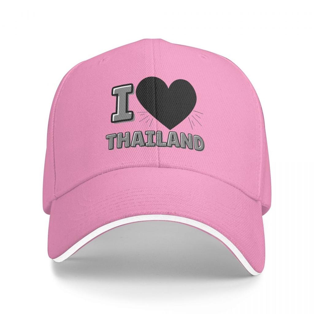 I Love Thailand Baseball Caps Snapback Baseball Hats Breathable Casual Casquette Outdoor Unisex