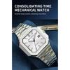 2025 Men's Classic Cubic Automatic Mechanical Watch 50M Waterproof Luminous Sapphire Crystal Reloj Hombre 41MM