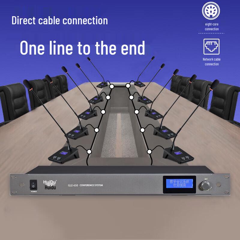 HuiDu Professional Wired Digital Conference System (CN Version)