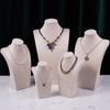 Flannel Necklace Display Stand for Jewelry Photography and Live Showcases