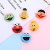DIY Sesame Street Clown Doll Resin Accessories - Creative Hair Clip, Cream Glue, and Phone Case Materials