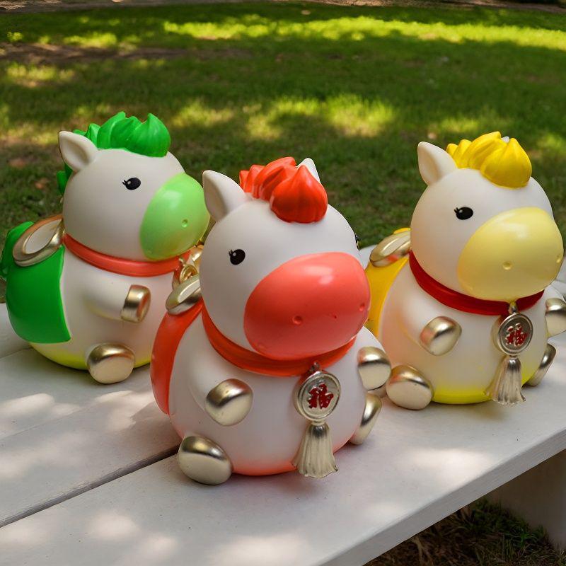 2026 Vårfest Häst Spara Pengar Burk - Kreativ Liten Häst Prydnad för Barnens Nyårspresent