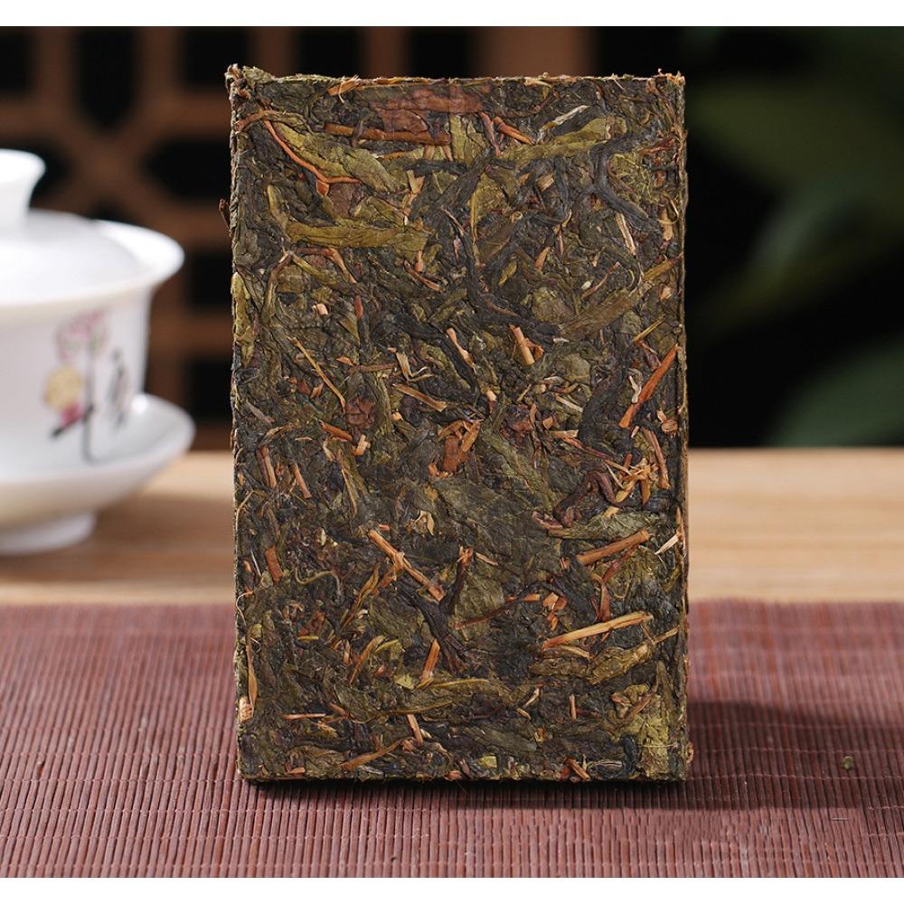 Pu'er Raw Tea Brick 250g Xigui Golden Leaf Herbal Energy Tea for Adults