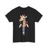 Süße Giraffe, die aus einem Reißverschluss kommt, Lustiges Tierdesign T-Shirt