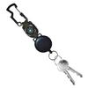 Extendable Keychains Clip Badges Holder Heavy Duties Coiled Steel Cable Rope