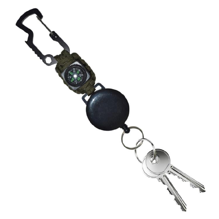 Extendable Keychains Clip Badges Holder Heavy Duties Coiled Steel Cable Rope