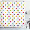 Colored Geometric Ombre Shower Curtains For Bathroom, Gradient Color Design Art Waterproof Fabric Bath Curtains,Teal/Blue/Orange