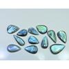 Natural Labradorite Green Multi Fire Pear Cabochon Loose Gemstone 12Pcs Lot LL-1104