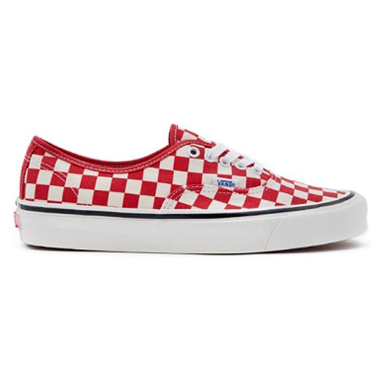 Vans Authentic Anaheim Checkerboard Low Top Skate Shoes Unisex Sneakers Red VN0A38ENVL1