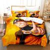 Naruto Bedding Set Quilt Cover Uchiha Sasuke Pillowcase Anime Kakashi Decor Bed Spead Bedroom Duvet Cover Bedding Suit Kids Gift