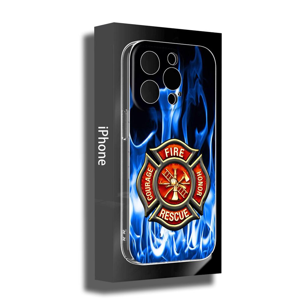 Firefighter Fire Department Fireman Phone Case FOR IPhone 14 11 12 Pro 8 7 Plus X MAX 12 MINI XR XS 13 Covers Fishing Silicone