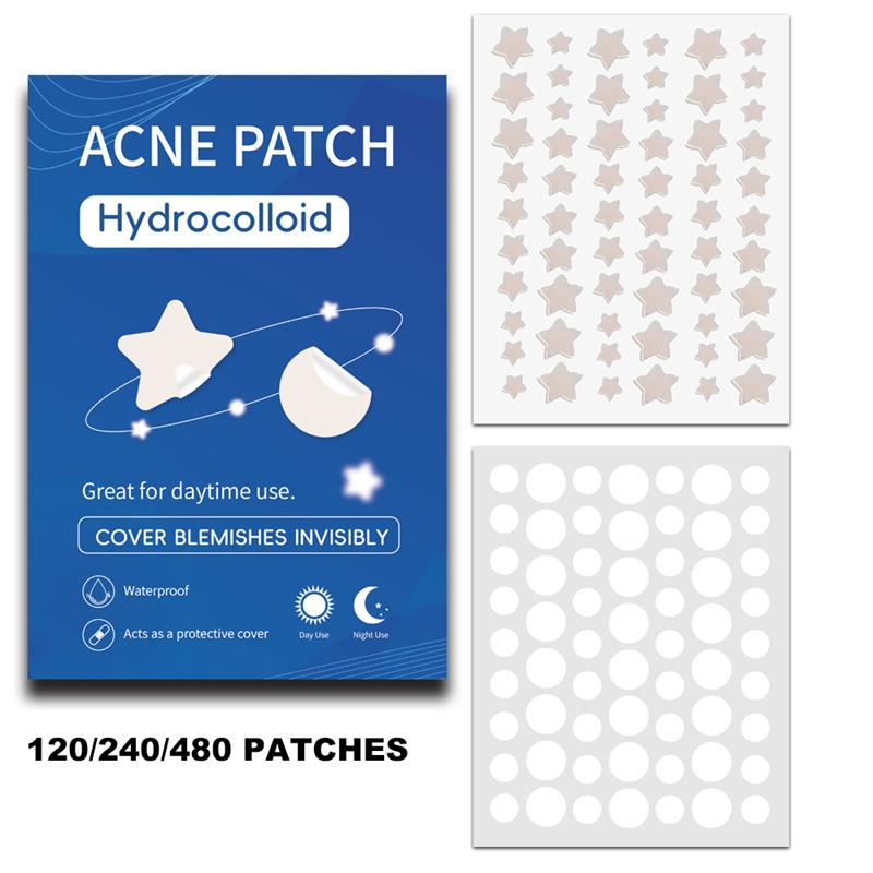 120/240/480 Stück Gesichtshautpflege Akne Pickel Patch Unsichtbar Professionell Heilend Absorbierend Punktaufkleber Abdeckung Für Männer Frauen