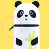 Telescoping Pencil Case Big Capacity Expandable Pen Pouches Soft Silicone Pen Bag Standing Pen Case for Kid Student