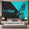 Custom Name Text Tapestry Norwich City Personalized Polyester Wall Tapestry For Bedroom And Room