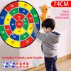 74cm Large Sticky Ball Dartboard Set Foldable Custom Logo Kids Indoor Outdoor Parent Child Interactive Target Game Toy