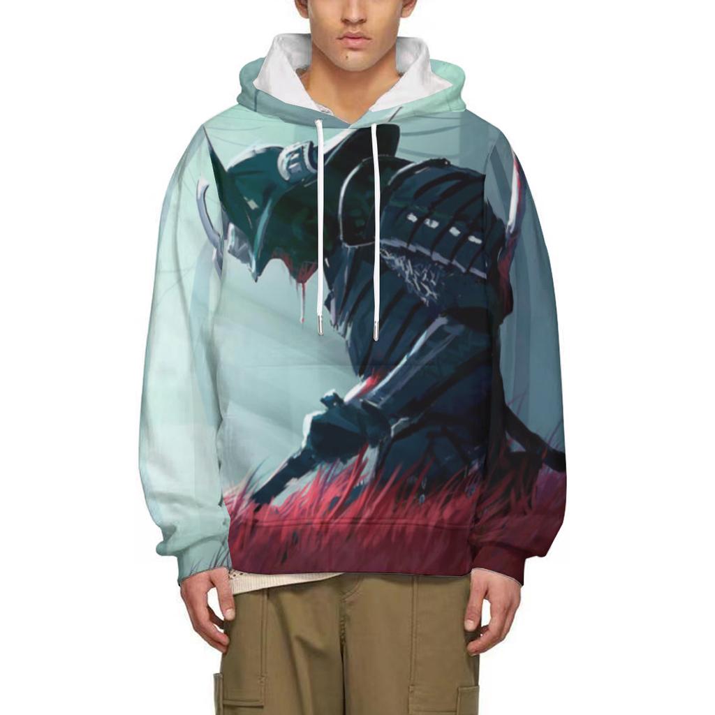 Vintage Japanese Samurai 3D Printed Hoodie Harajuku Male Sweatshirt Y2k Men Street Hip Hop Pullover