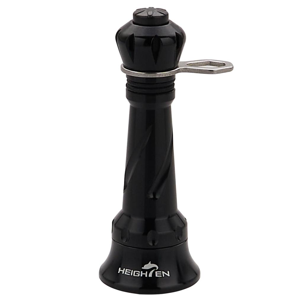 HEIGHTEN Stojak na kołowrotek be Shimano Daiwa Kołowrotek spinningowy Uniwersalny Luminous Haczyk do mocowania linki Stoper linki 38/48mm "Nie składany" (SHIMANO) (DAIWA) (Czarny, 48mm)