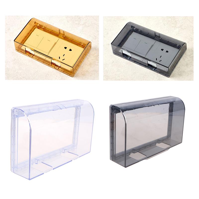 Double 86 Type Switch Self-Adhesive Waterproof Cover Wall Switch Anti Splash Box