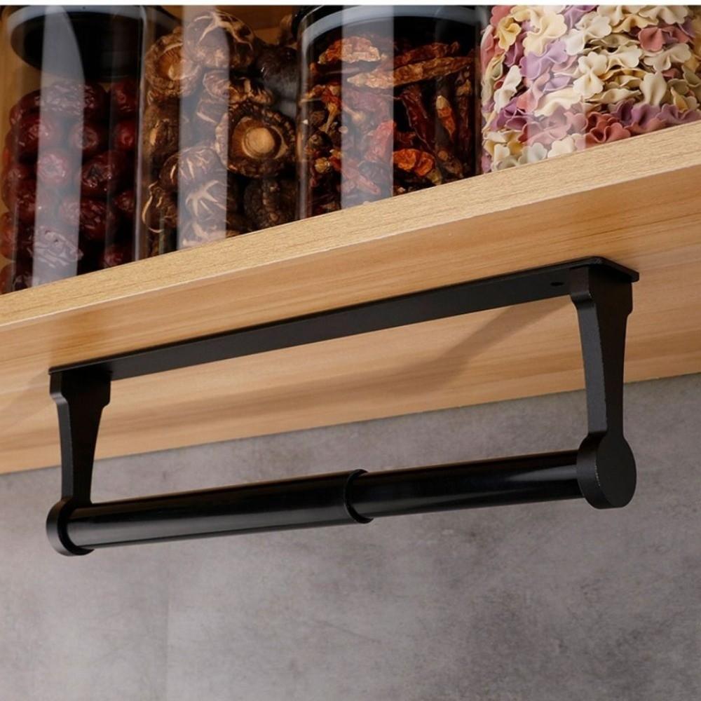 Stainless Steel Paper Towel Holder Space Aluminum Heavy Duty Toilet Roll Holder Non Perforated Black Gold Tissue Paper Holder