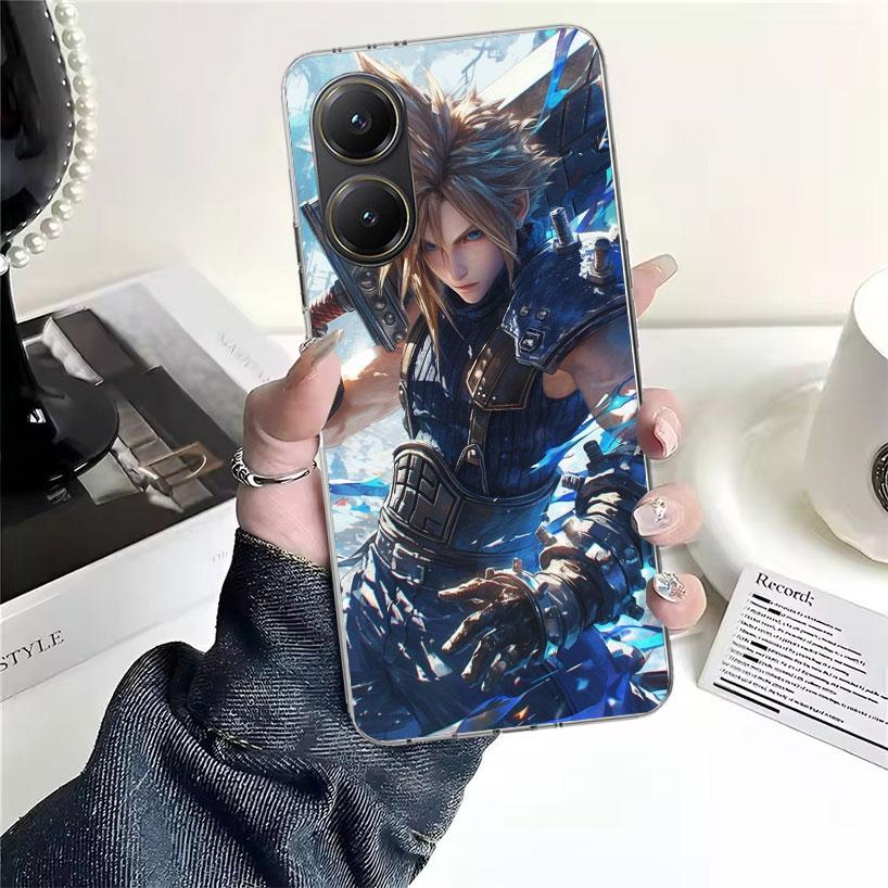Final Fantasy FF VII Soft Phone Case For Xiaomi Redmi 15C 15 13C 13 Poco X5 X6 X7 F7 Ultra M7 12C 12 10 10C 9C 9A 9T 9 Fundas Po