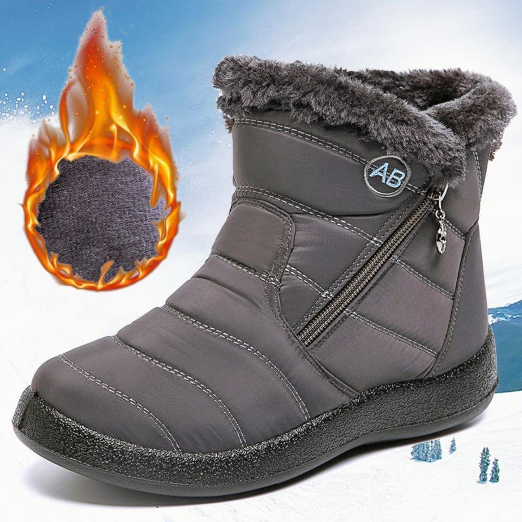 Ladies, Warm Shoes, Casual Shoes, Comfortable Shoes, Side Zippers, Waterproof Cotton Shoes, Snow Shoes