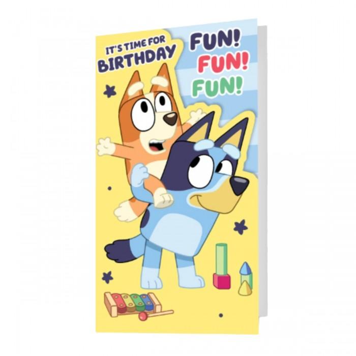 Bluey Its Time For Birthday Bingo Birthday Card