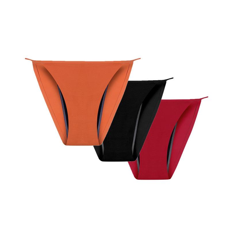 Plus Size Leak-Proof Ice Silk Period Thong for Women