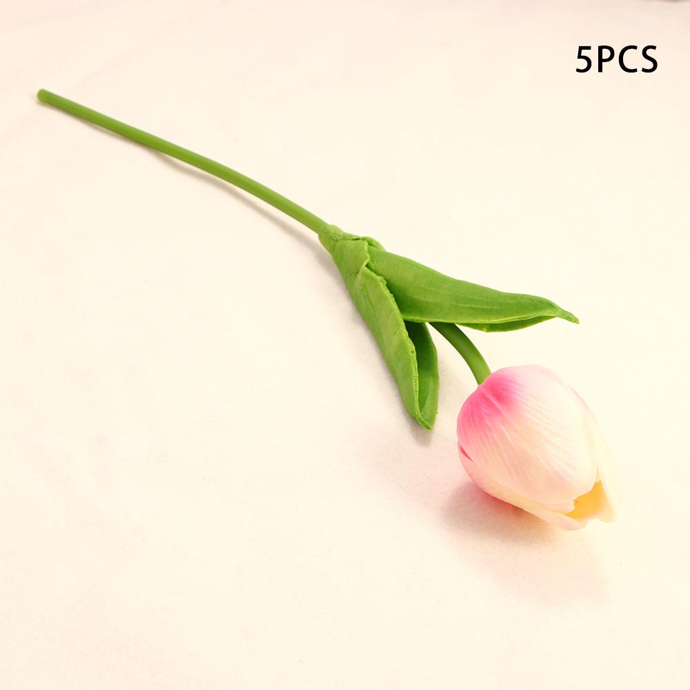 DIY Real Touch Garland Bridal Bouquet Wedding Room Fake Flowers Tulip Artificial Plant Tulipanes