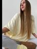 100% Cotton Oversized Casual Letter Print T-Shirt