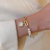 High-End Freshwater Pearl & Shell Bracelet for Women - Trendy Niche Design, Perfect for Besties & Students.