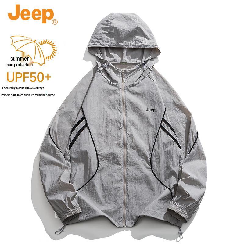 JEEP Men s UV Protection Ice Silk Cooling Sun Hoodie XL