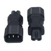 Portable Male To Female C14 To C13 Adapter C14 To C15/C14 To C5/C14 To C7 Power Cable Adapter Transfer Plugs ABS-made