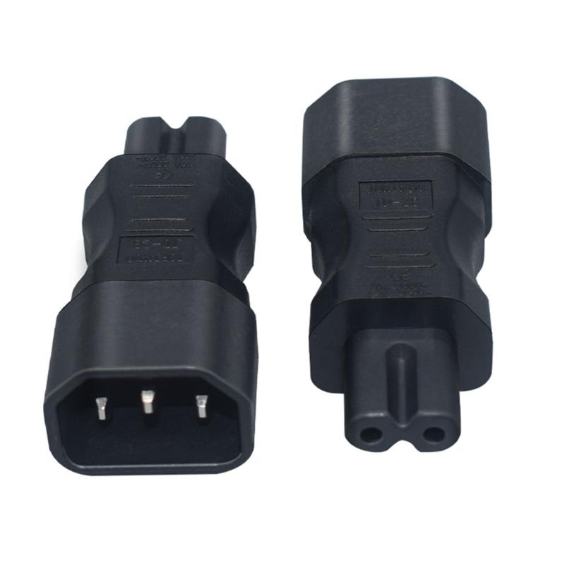 Portable Male To Female C14 To C13 Adapter C14 To C15/C14 To C5/C14 To C7 Power Cable Adapter Transfer Plugs ABS-made