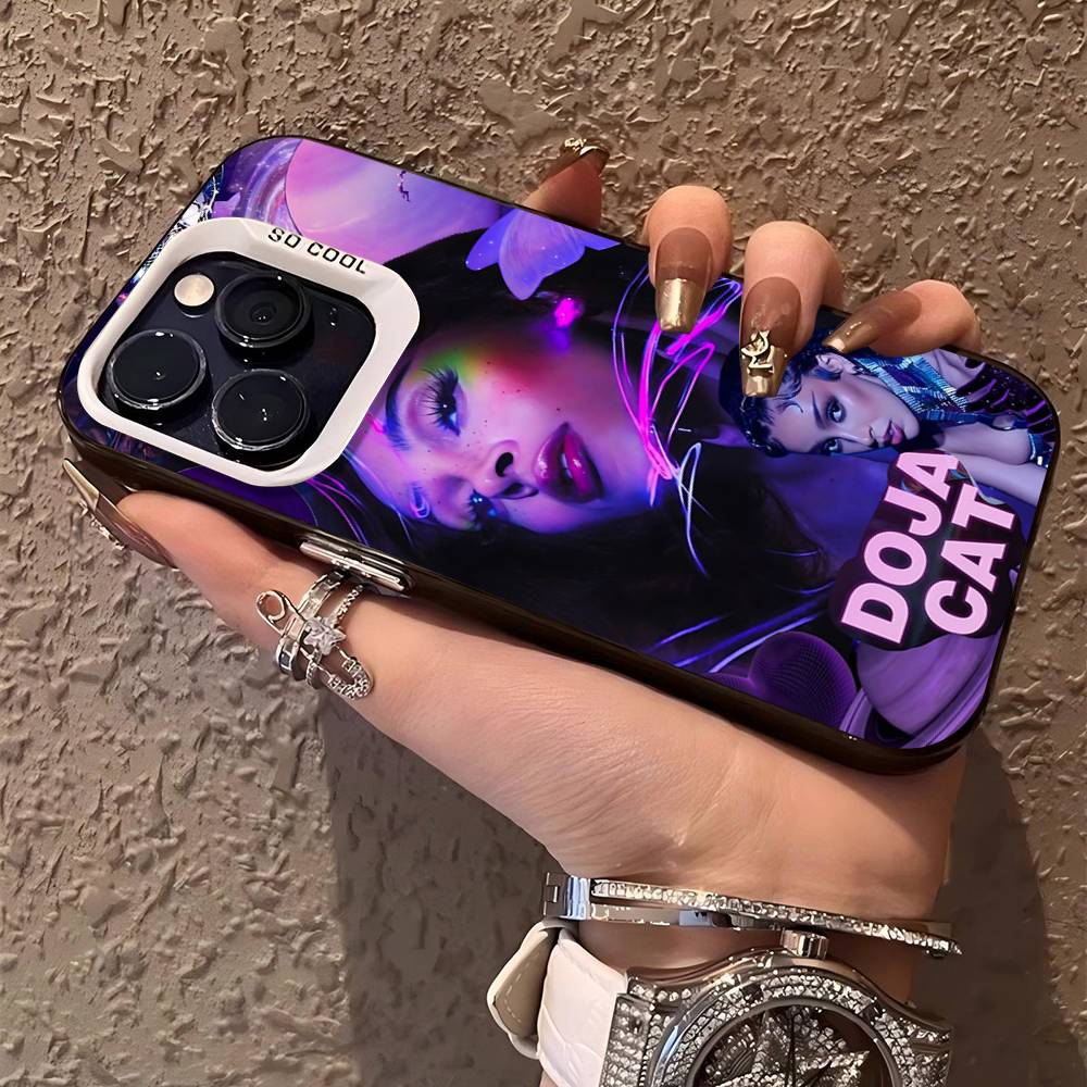 Doja Singer C-Cat Phone Case For IPhone 17 16 15 14 13 12 11 Pro Max Plus Pro Colorful Shell