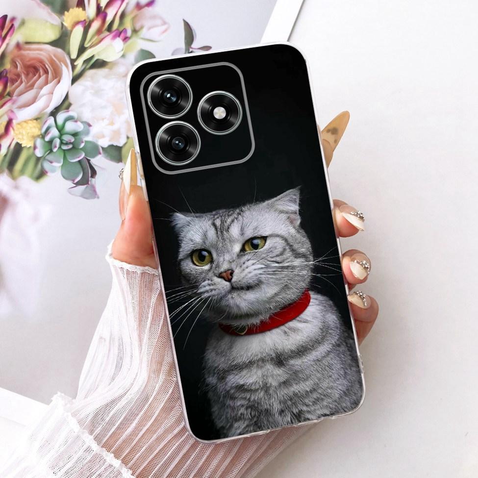 Etui na Honor X5C Plus Pokrowiec Przezroczysty Luksusowy Uroczy Kot Moda Motyl Fajny Malowany Obudowa Na Honor X5cPlus